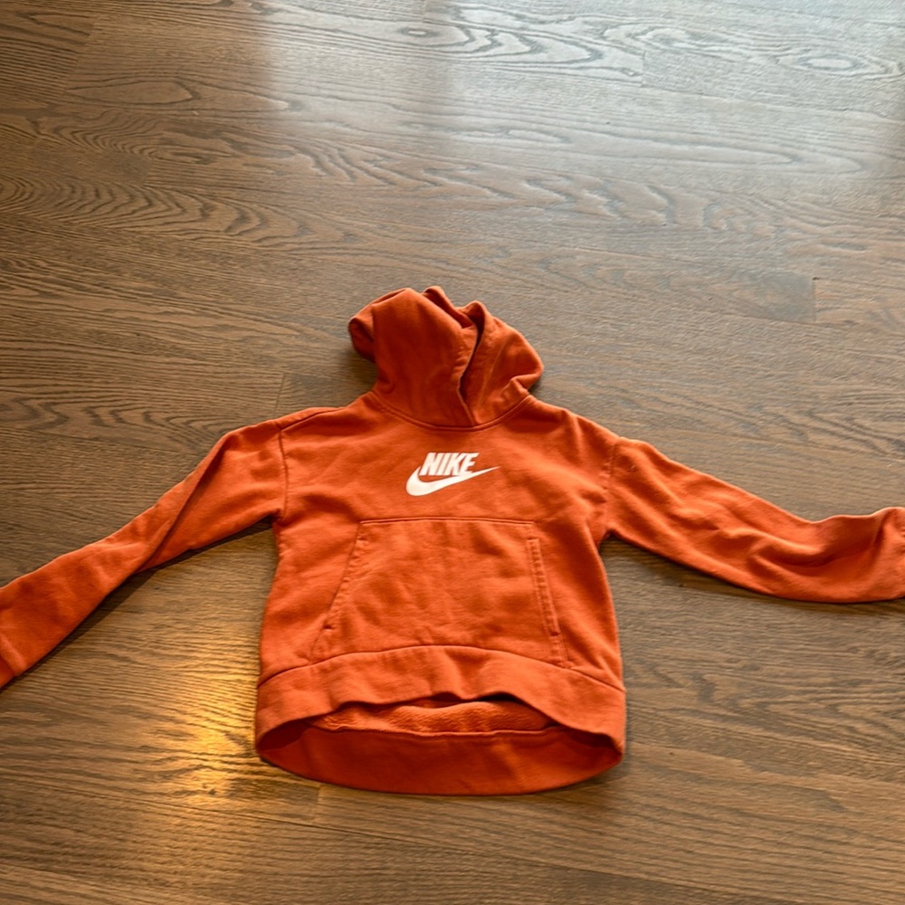 Girls small pumpkin orange Nike hoodie S